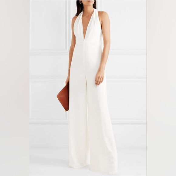 HALSTON Halter Jumpsuit NWT - Picture 3 of 14